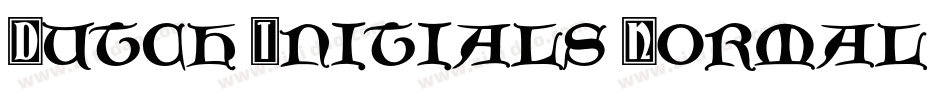 Dutch Initials Normal字体转换